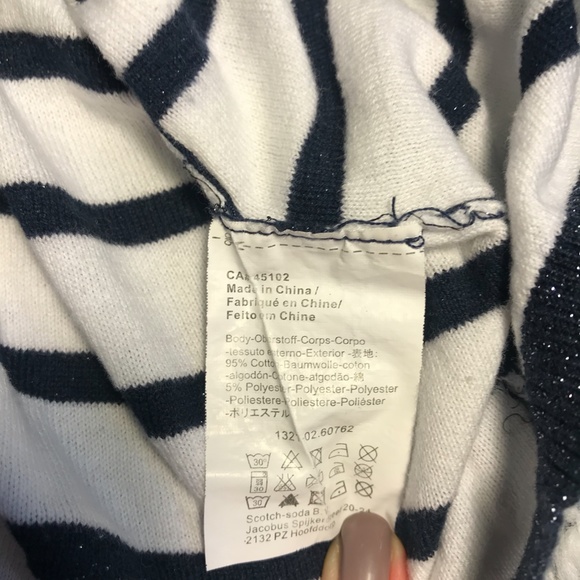 SCOTCH & SODA Blue, White Stripe and Stars Tee - Picture 7 of 8